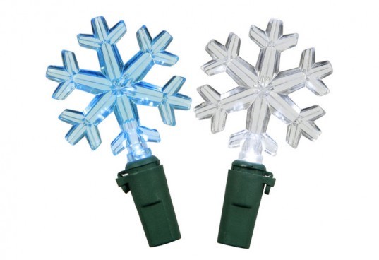 Vickermann, Snowflake LED Holiday Lights, led christmas lights, led holiday lights, led lights, light emitting diode, sustainable lighting, energy-efficient lighting, green lighting, green holidays, sustainable holidays, LED light strands, green christmas,
