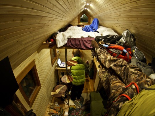 Livin Tiny, Sidecountry Sessions, tiny house, outdoor research, small space living, right on brother films, sam giffin, zack giffin, skiing,