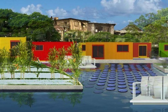 Wet Slum City Apps, Waterstudio.nl, floating architecture, rising sea levels, slums, city apps, humanitarian design