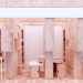 Barcode Room, Studio_01, modular design, furniture, space-saving, urban design, wood, Japan, green design, sustainable design, eco-design