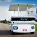 Induct, Navia, electric shuttle, electric vehicle, wireless charging, driverless vehicle, autonomous vehicle, pedestrians, urban areas, transportation, mobility