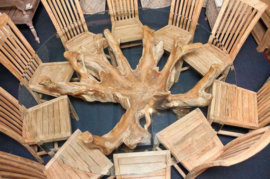 Sustainable furniture, root tables,eco dining tables, reclaimed wood furniture, root furniture, roots table