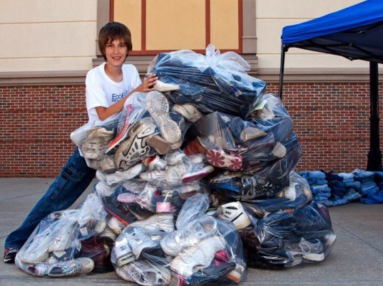 Erek Hansen, recycling, recycled shoes, USAgain, West Chicago, recycled sneakers