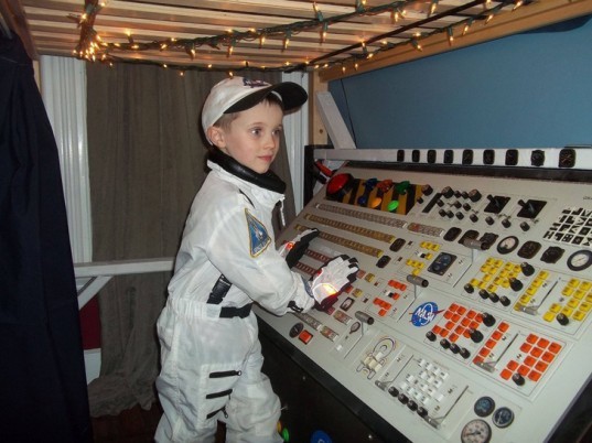 jeremiah gorman, space station, scrap, electronics, son, birthday present