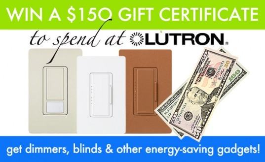lutron store, lutron giveaway, win lutron products, lutron, lutron dimmers, lutron cfl dimmers, lutron led dimmers, lutron electronics, lutron energy saving dimmers, lutron energy savings, giveaways, inhabitat giveaways, inhabitat contest, eco prizes, lutron contest