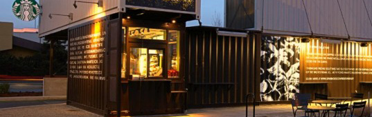 starbucks, washington, coffee shop, seattle, reclamation drive thru, drive thru coffee shop, starbucks coffee shop, recycled shipping containers, shipping containers, reclaimed shipping containers, cargotecture, eco design, green design, green building, green architecture, sustainable building, sustainable design, sustainable architecture,