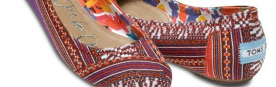 fashion stories 2012, top 2012 fashion stories, ecouterre top 2012 fashion stories, TOMS, TOMS shoes, TOMS ballet flats, TOMS printed ballet flats