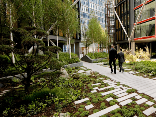 Neo Bankside, Rogers Stirk Harbour Partners, london, gillespies, eco residences, natural daylight, landscape gardens