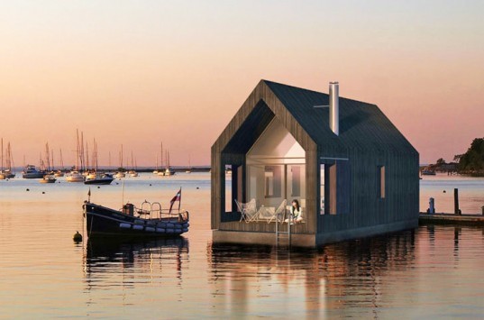 NRJA floating barn NRJA, floating barn, No Rules Just Architecture, Latvia, houseboat