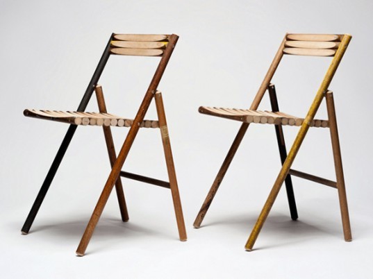 STEEL Chair, Reinier de Jong, recycled chair, broom handle chair, sustainable design, green design, eco chair, green chair, green interiors, sustainable interiors, green furniture, sustainable furniture, eco-friendly furniture, recycled materials