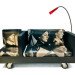 transfodesign, menage a trois sofa, recycled refrigerator, recycled materials, sustainable design, green design, green interiors, green furniture, sustainable furniture, recycled furniture, led lamp, led, recycled tarp