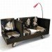 transfodesign, menage a trois sofa, recycled refrigerator, recycled materials, sustainable design, green design, green interiors, green furniture, sustainable furniture, recycled furniture, led lamp, led, recycled tarp