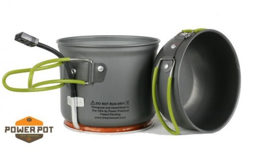 powerpot, charging, usb, electronics, camping, heat, lightweight