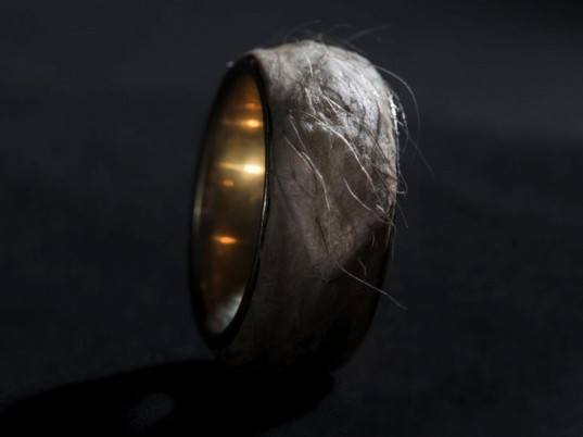 sruli recht, forget me knot, skin ring, human flesh