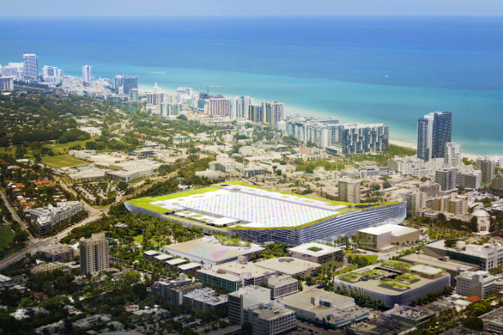 Miami Beach Square, BIG, miami beach, miami beach convention center, green roof, urban design, sustainable landscaping
