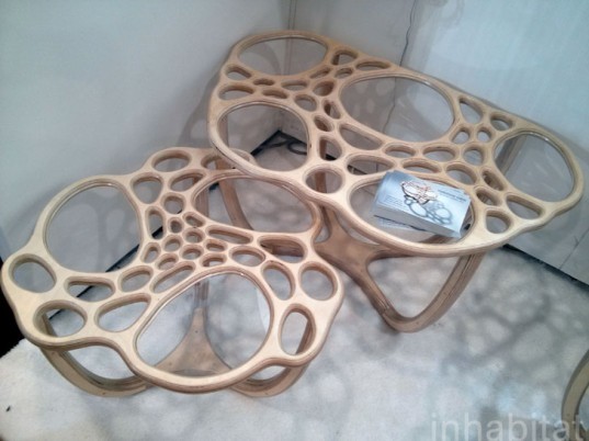 ICFF, International Contemporary Furniture Fair (ICFF), New York design show, green events, New York Design Week, sustainable design, eco-design, green design, CNC router, Nervous System, Massachusetts green designers, DIY table design, online table design