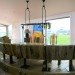 sheep's wool insulation, green design, sustainable design, eco design, sustainable scottish farmhouse, stone farmhouse in scotland, wind-powered home in scotland, wind energy, solar energy, green roof home in Scotland, triple glazing, energy efficiency, UK energy standards