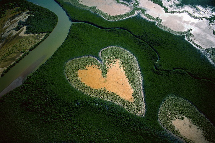 earth day, Yann Arthus-Bertrand, aerial photography, aerial photographs, Yann Arthus-Bertrand photography, earth day photography, landscapes, climate change, new caledonia, heart voh, mangrove swamps, aerial imagery, Yann Arthus-Betrand aerial photography,