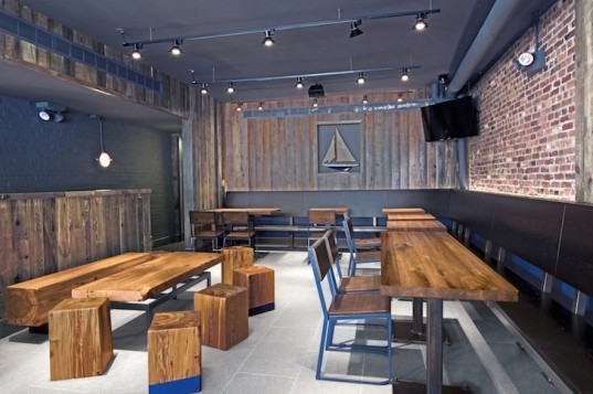 mark jupiter, shake shack, dumbo, reclaimed materials, custom made furniture, dumbo furniture, heart pine, mark jumpier furniture, mark jupiter shake shack, shack shack dumbo, reclaimed wood, reclaimed wood furnishings, handmade furniture, woodworking, jane's carousel, barclays center 