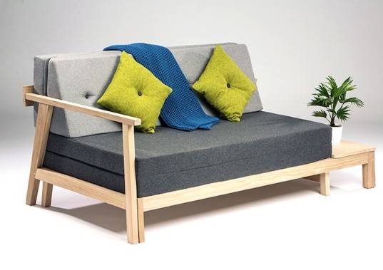 reader submitted content, matthew lewis hill, sofabed, wool, transforming furniture, tiny apartment, multifunctional furniture,