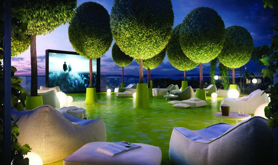 Arquitectónica, Marcel Wanders, Uribe & Schwarzkopf, green tower, Quito, Ecuador, Oh Residences, interior design, green architecture, patterns