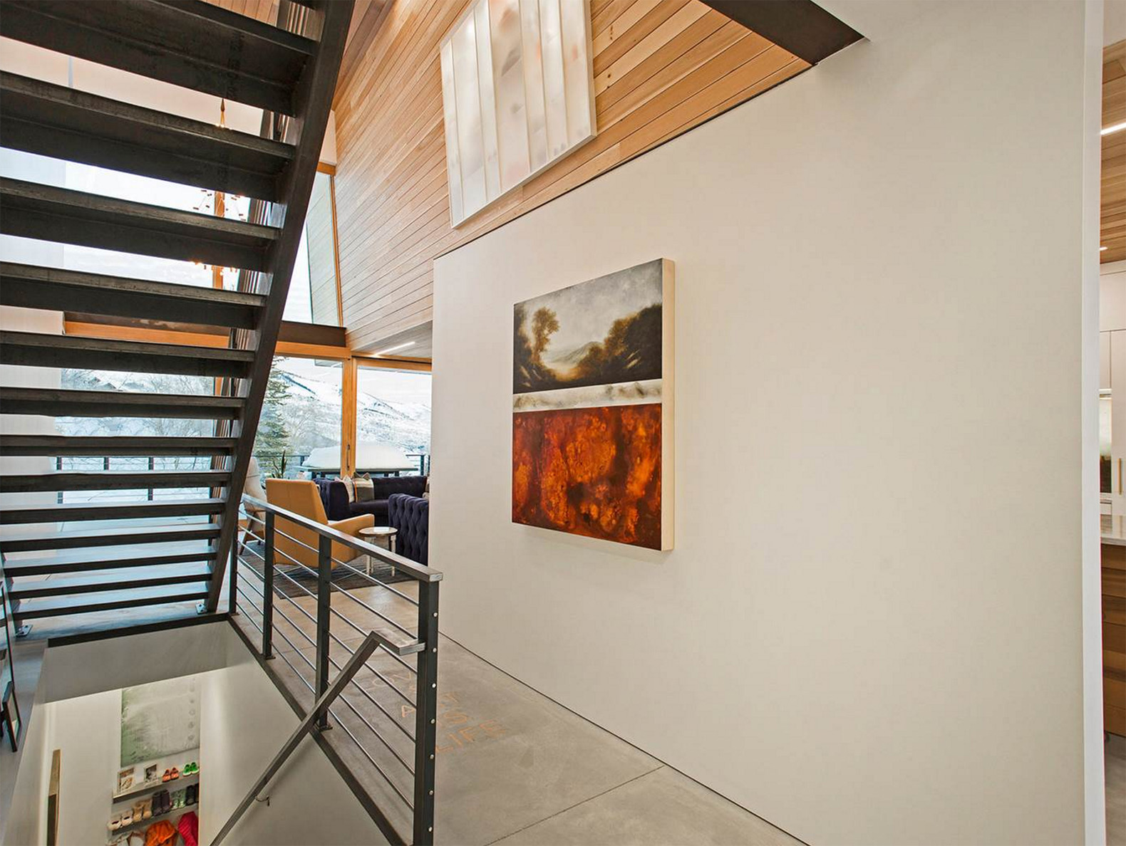 LED lighting, low impact, small footprint, Sho-Sugi-Ban cedar, Axis Architects, Benchmark Modern, cedar cladding, solar gain, Rossie Hill, Park City, solar passive house, smart home, green home, cedar cladding,