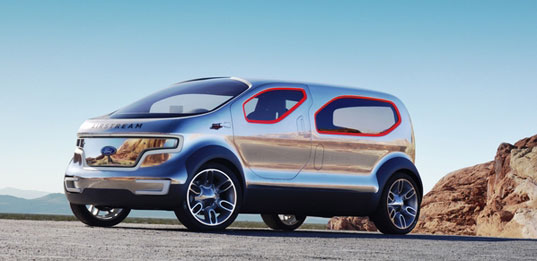 Airstream Ford Crossover Concept Vehicle, Green Vehicle, Green Cars, sustainable transportant eco-friendly cars, sustainable cars, hybrid vehicles