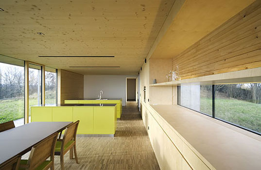 Haus Schnitzer Bruch, Maaars Architektur, Prefab housing, Prefab House, Green home, Prefab interior 2