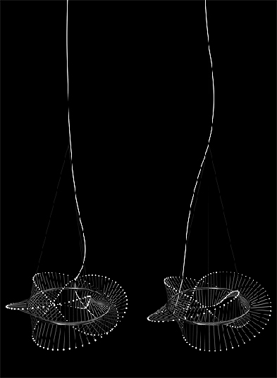Spiralight, Robin Carpenter, IMM Cologne Design Fair, LED Chandelier, LED Lighting, Haute LED Lighting, Designer LEDs, Green Lighting Design, Sustainable Design