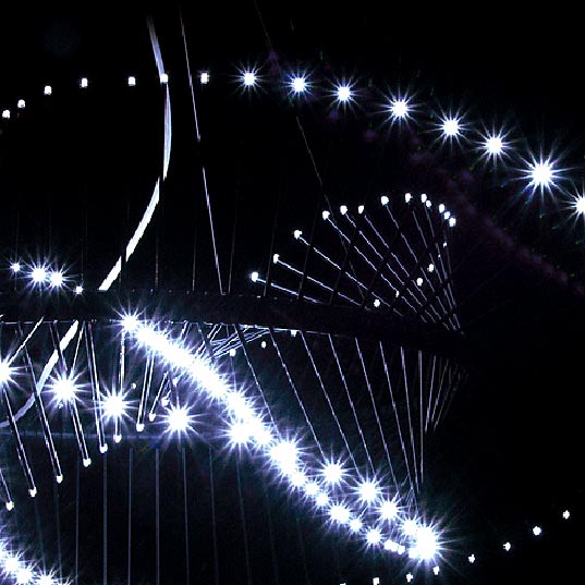 Spiralight, Robin Carpenter, IMM Cologne Design Fair, LED Chandelier, LED Lighting, Haute LED Lighting, Designer LEDs, Green Lighting Design, Sustainable Design
