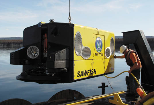 Inhabitat, Sawfish, Triton, Greenbuild, Underwater, Logging