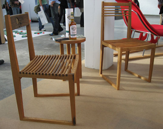 Trujillo Farley, Recycled Wine Barrel Chairs, salvaged furniture, Designers Block, 100% Design, London Design Festival, Kimberly Oliver