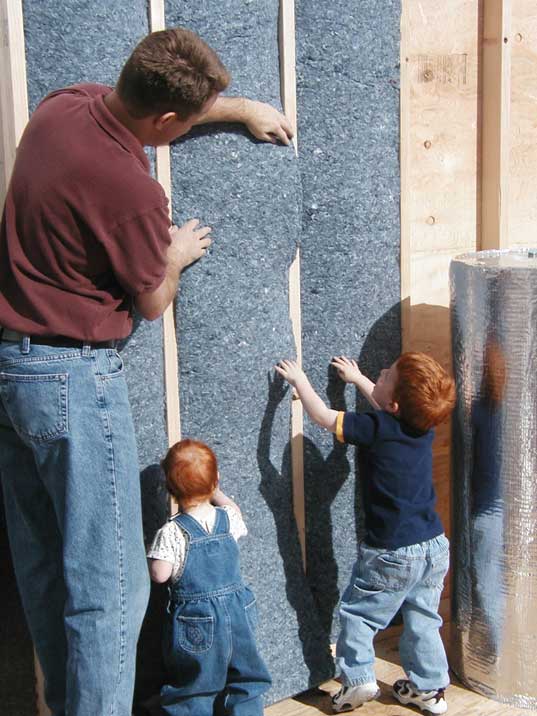 denim insulation, recycled blue jean insulation, bonded logic, ultra touch, eco-friendly insulation, green insulation, environmentally friendly insulation, healthy insulation