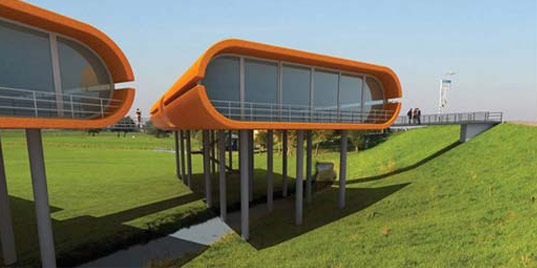 Waterstudio, Waterstudio.nl, Koen Olthius, amphibious house, houseboat, floating house, flood resistant houses