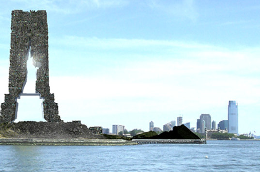 statute of liberty, rapid re(f)use, new york city, nyc, trash, waste, rebuilt