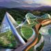 the ecorium project, ecorium project, eden project, national ecological institute, south korea, SAMOO, nature reserve, educational center, open space, greenhouses