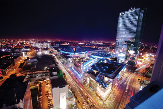 los angeles, la, la live, gensler, marriot, ritz carlton, green design, green architecture, eco design
