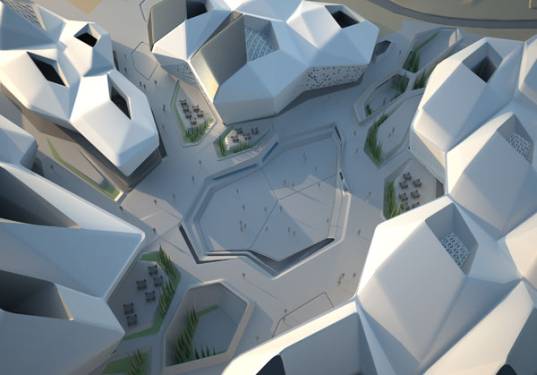 King Abdullah Petroleum Studies and Research Center, KAPSARC, riyadh, saudi arabia, zaha hadi, LEED, LEED Platinum, desert complex, research center, sustaianble building