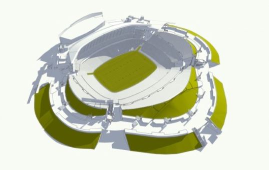 los angeles, la, la nfl stadium, nfl, nfl stadium, leed certified, leed, eco stadium, recycling, materials reduction, sustainable architecture, aedas