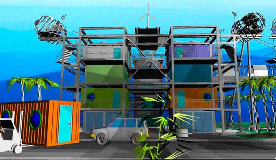 container housing, shipping containers, emergency shelters, disaster relief, emergency disaster relief, temporary housing, haiti, richard moreta, solar power, modular housing
