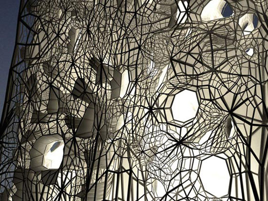 geotube, faulders studio, eco design, green design, green architecture, sustainable design, green building, building that grows its own skin, self-skinning building