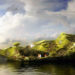 sustainable design, green design, island spa, anne holtrop, floating architecture, green walls, garden, botanical, green building
