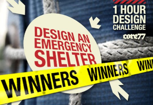 Core77, Core77 design challenge, 1 hour design challenge, emergency shelters, pop-up shelters, natural disaster, disaster relief, lifetent
