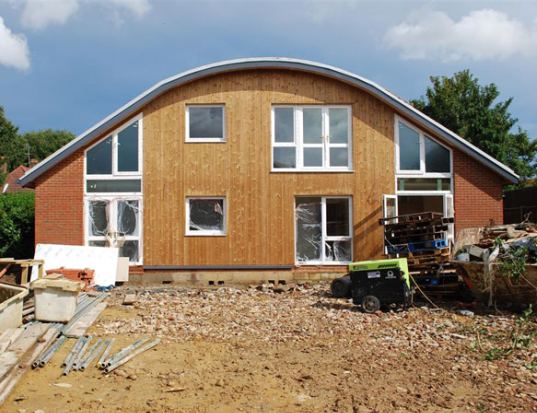 prefab, prefab friday, sedum, green roof, living roof, solar energy, photovoltaics, daylighting, affordable housing, low income housing, london, UK, hillingdon, Birchway, Birchway Eco Community, sustainable building, eco design, green design