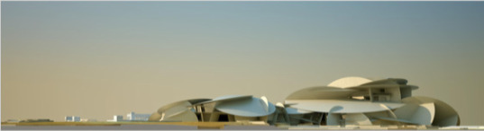 jean nouvel, qatar museum authority, national museum of qatar, qatar, bedouin, LEED certification, LEED silver, native landscaping, desert, desert architecture, eco design, green design, sustainable building