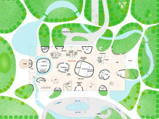 toyo ito, taichung, taichung metropolitan theater, theater, taiwan, reclaimed water, rainwater collection, greywater, blackwater, passive solar design, landscaping, eco design, green design, sustainable design