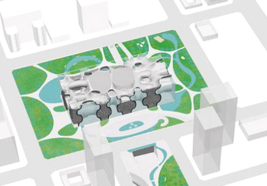 toyo ito, taichung, taichung metropolitan theater, theater, taiwan, reclaimed water, rainwater collection, greywater, blackwater, passive solar design, landscaping, eco design, green design, sustainable design