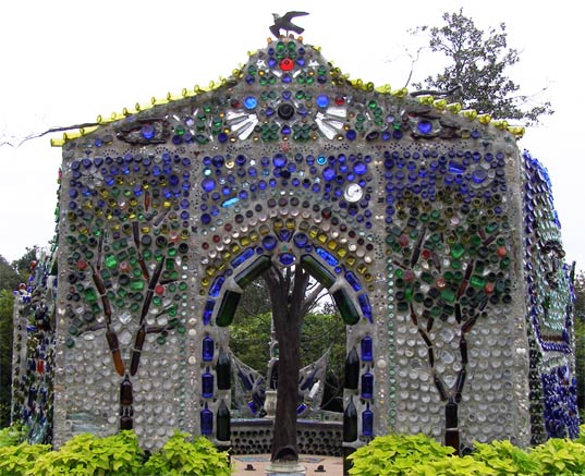 sustainable design, green design, recycled materials, sustainable architecture, bottle chapel, building made from bottles, green building, alternative building materials