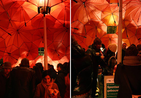 sustainable design, green design, green building, experimental architecture, bucky bar, dus architects, studio for unsolicited architecture, recycled materials, recycled umbrella building