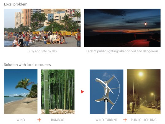 igendesign, flow public light, wind powered lighting, wind powered lamps, LED lighting, bamboo lighting, bamboo lamps, bamboo, Columbia